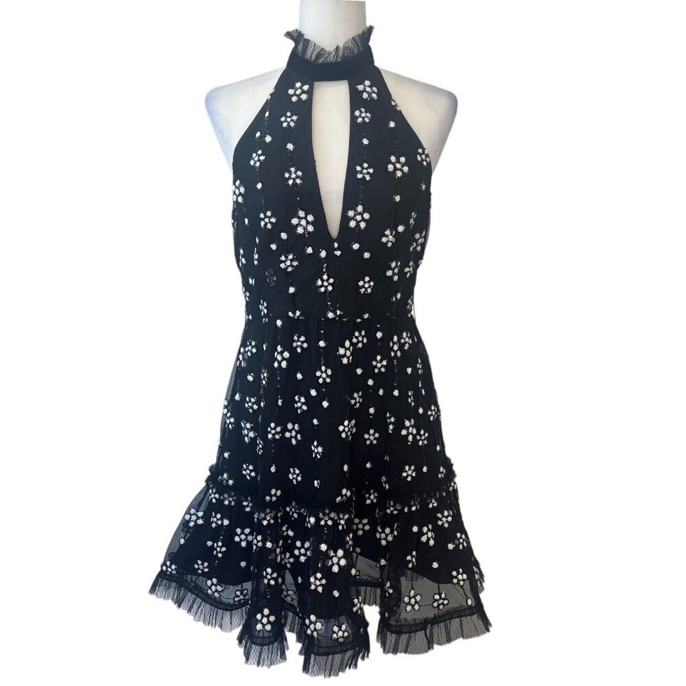 Alexis Poppy Tulle Dress Ladies Size Large Black Color Holiday Prom Evening - Picture 2 of 13